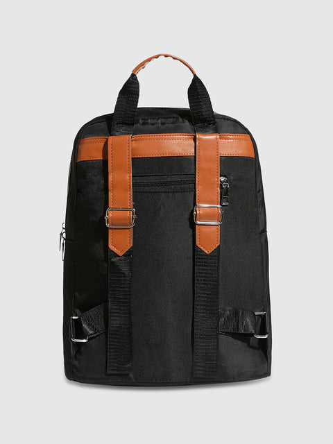CAHOOT Men's The Contrast Flap Backpack - Jet Black