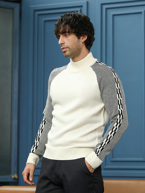 Hookd Self-Raglan Knit Pullover Sweater