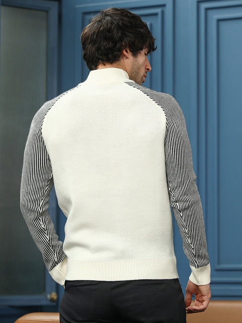 Hookd Self-Raglan Knit Pullover Sweater