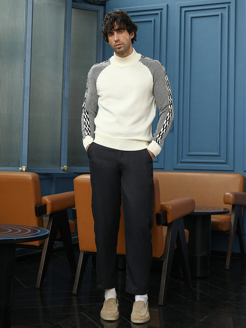 Hookd Self-Raglan Knit Pullover Sweater