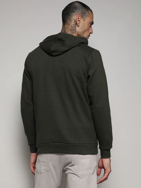 Just Be Zip-Front Hoodie With Contrast Drawstring