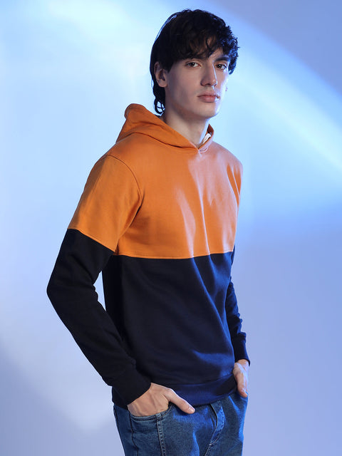 Just Be Contrast Blcok Sweatshirt