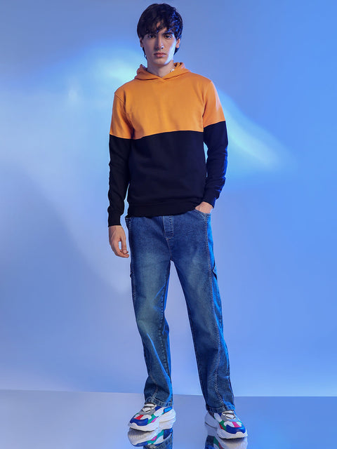 Just Be Contrast Blcok Sweatshirt