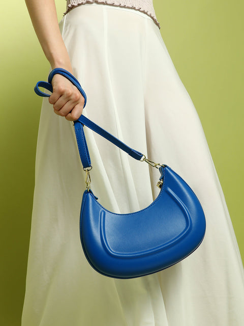 Sohi - The Curve Hand Bag - Royal Blue