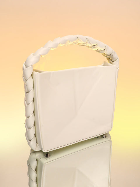 Sohi - The Kaleidoscope Bucket Bag - Cream White