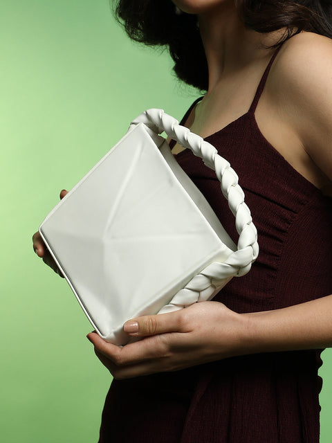 Sohi - The Kaleidoscope Bucket Bag - Cream White
