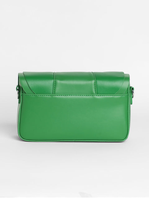 Sohi - The Ruched Sling Bag - Shamrock Green