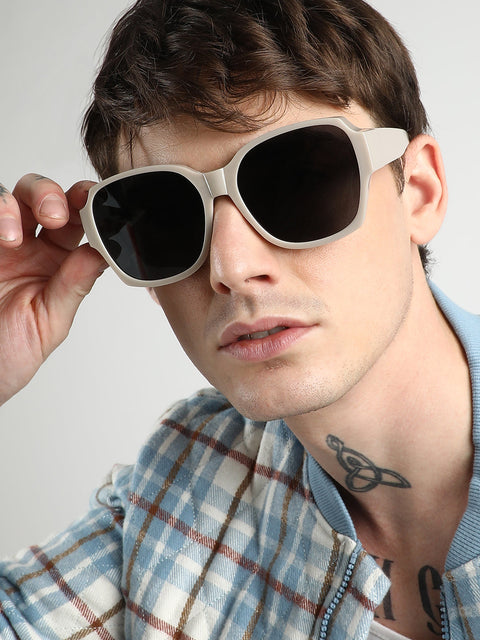 CAHOOT Men Foldable Oversized Sunglasses - Grey