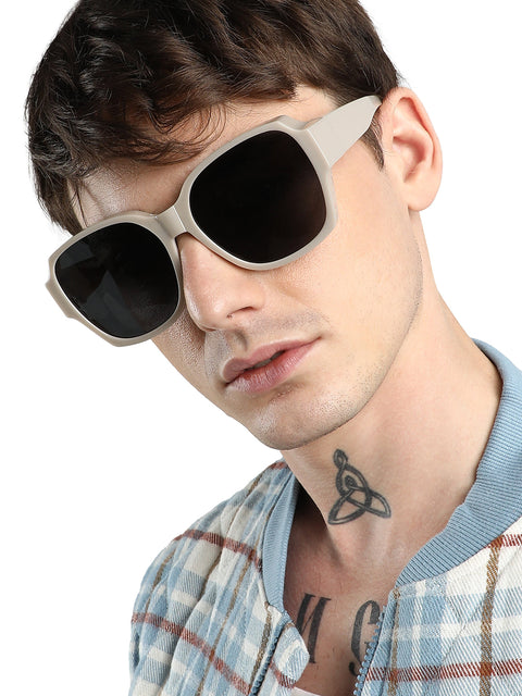 CAHOOT Men Foldable Oversized Sunglasses - Grey