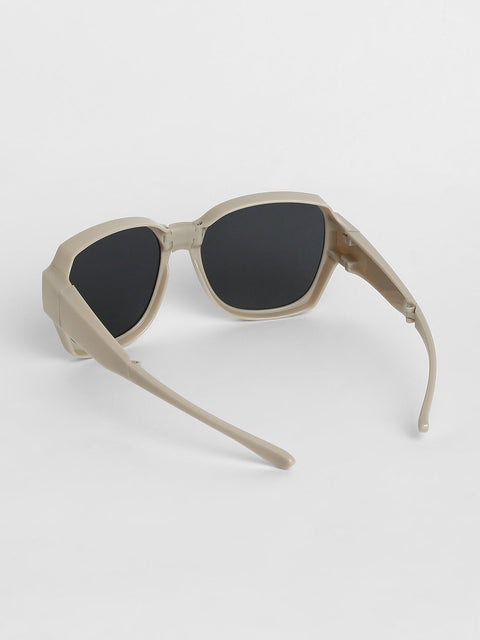 CAHOOT Men Foldable Oversized Sunglasses - Grey