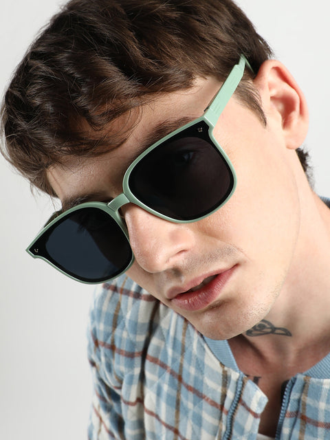 CAHOOT Men Foldable Wayfarer Sunglasses - Green