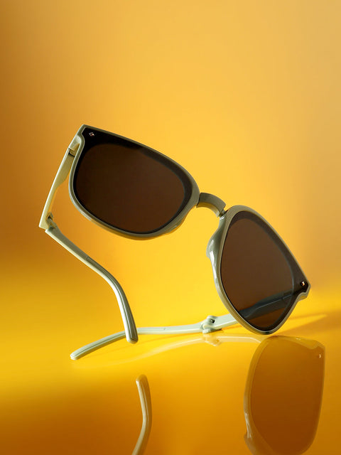 CAHOOT Men Foldable Wayfarer Sunglasses - Green