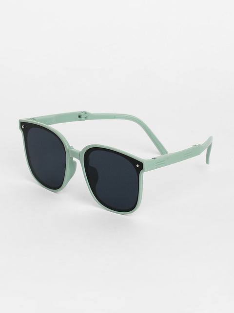 CAHOOT Men Foldable Wayfarer Sunglasses - Green