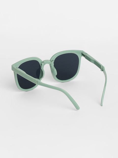 CAHOOT Men Foldable Wayfarer Sunglasses - Green