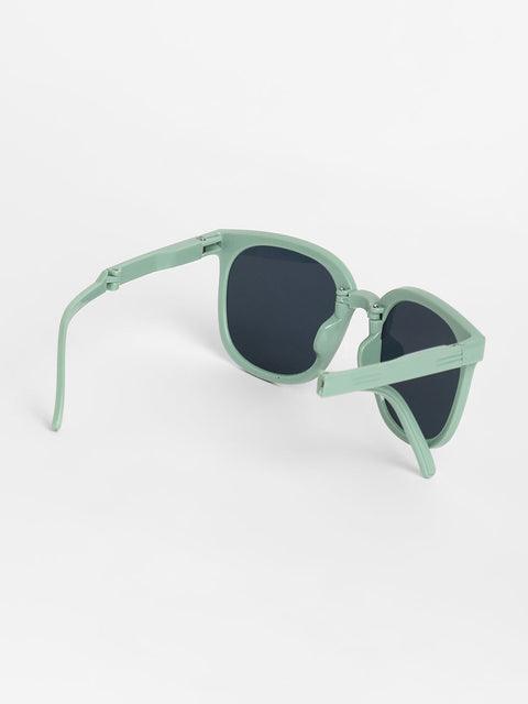 CAHOOT Men Foldable Wayfarer Sunglasses - Green
