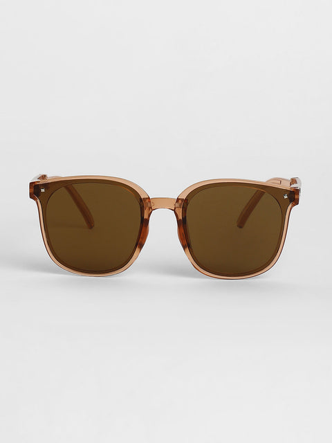 CAHOOT Men Foldable Wayfarer Sunglasses - Brown