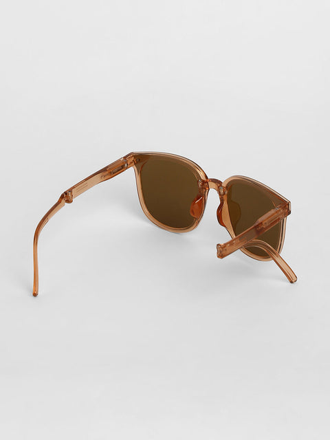 CAHOOT Men Foldable Wayfarer Sunglasses - Brown