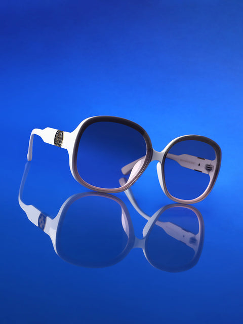 CAHOOT Men Gradient Butterfly Sunglasses - White