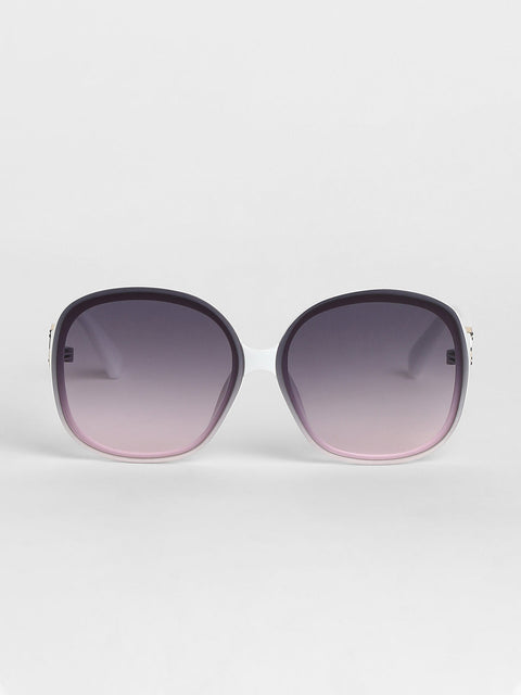 CAHOOT Men Gradient Butterfly Sunglasses - White