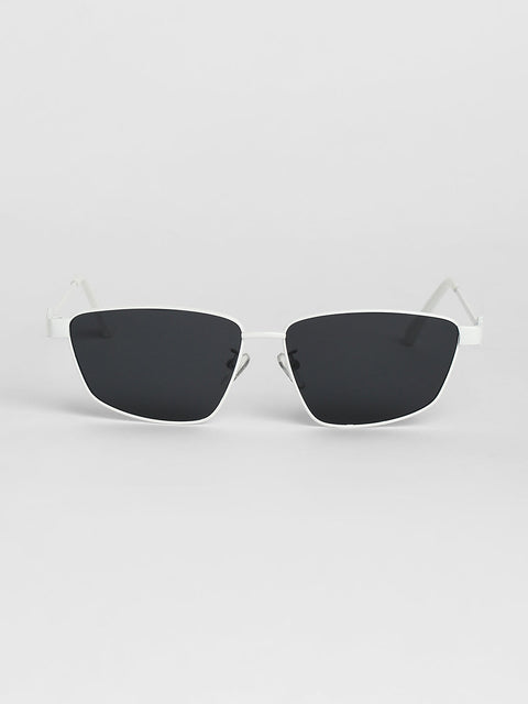 CAHOOT Men Full Rim Shield Sunglasses - White