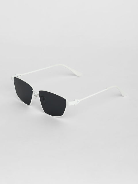CAHOOT Men Full Rim Shield Sunglasses - White