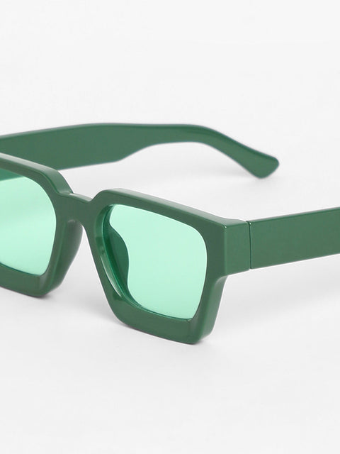 CAHOOT Men Chunky Wayfarer Sunglasses - Green