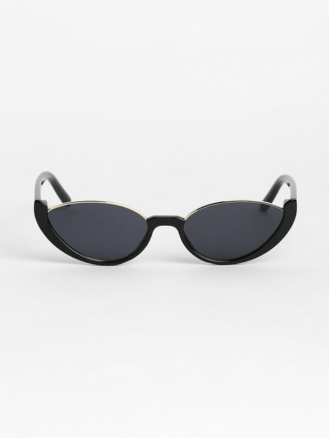 Sohi - The Block Full Rim Cateye Sunglasses - Onyx Black