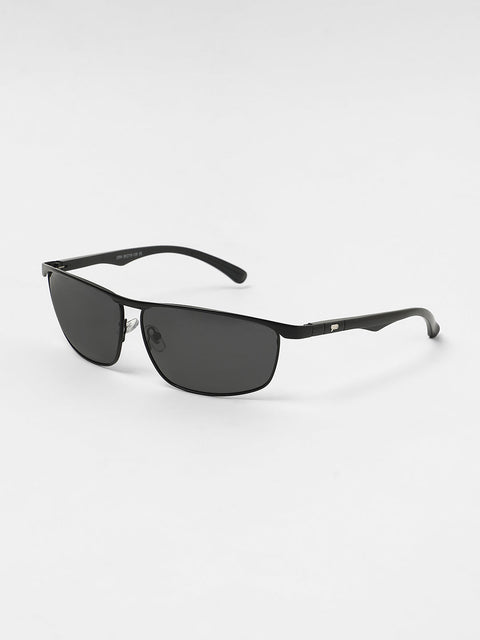 Sauce - The Sporty Browline Sunglasses - Onyx Black