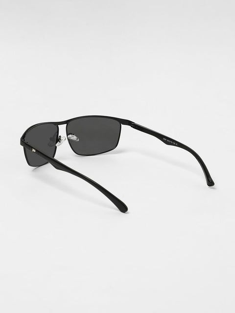 Sauce - The Sporty Browline Sunglasses - Onyx Black