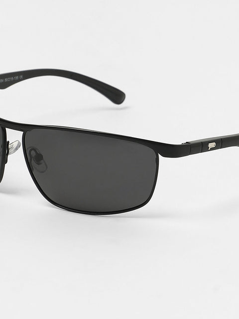 Sauce - The Sporty Browline Sunglasses - Onyx Black