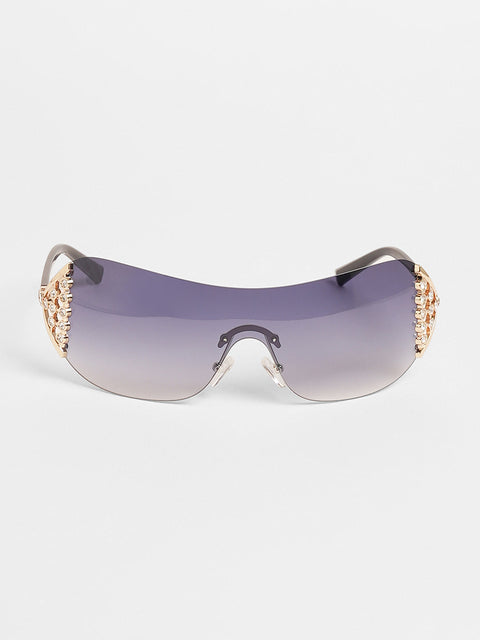 CAHOOT The Bling Wrap Sunglasses Onyx Black