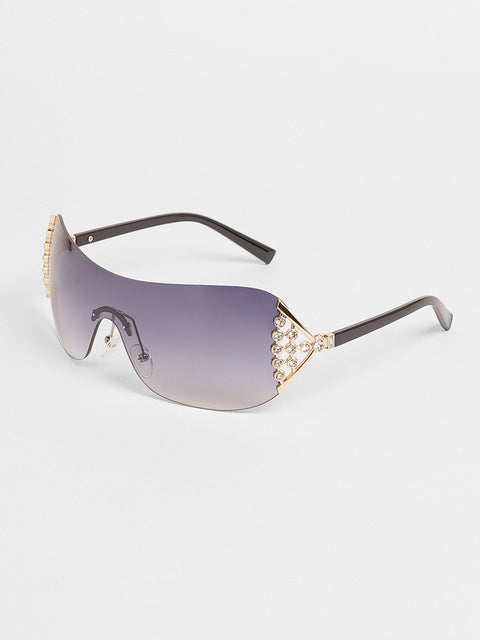 CAHOOT The Bling Wrap Sunglasses Onyx Black