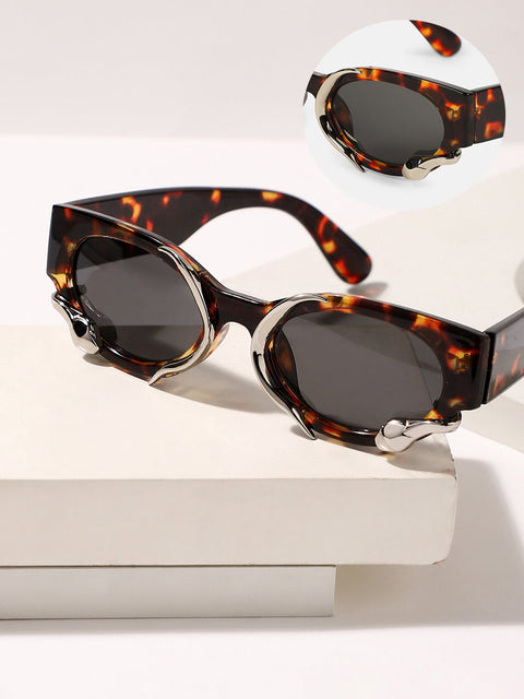 Hot Sauce - The Serpent Oval Sunglass - Coffee Brown