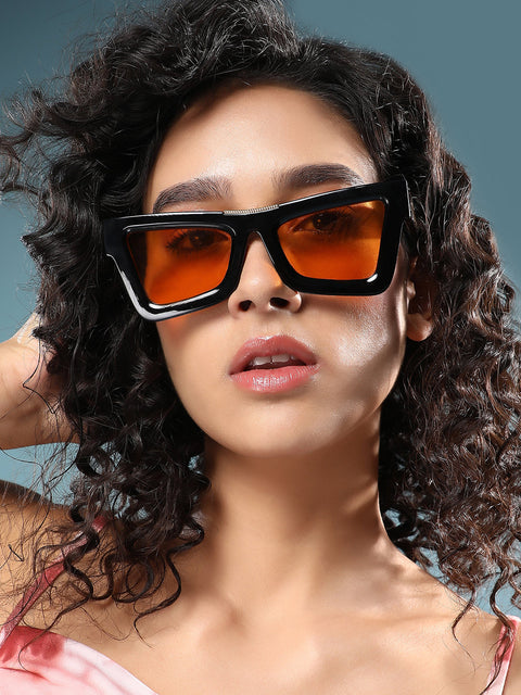 Hot Sauce - The Broadway Cateye Sunglass - Onyx Black