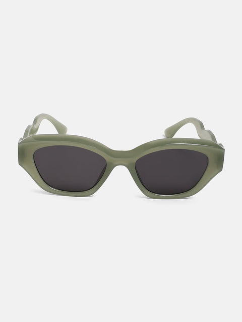 CAHOOT The Swirly Cateye Sunglass Olive Green