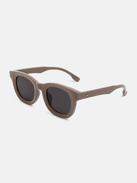 CAHOOT The Gregory Wayfarer Sunglass Taupe Brown