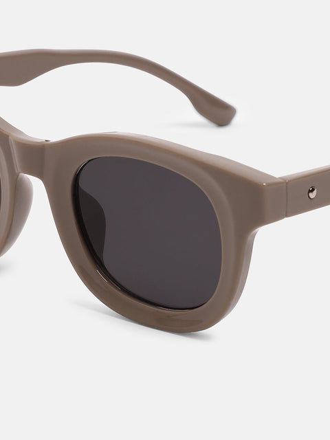CAHOOT The Gregory Wayfarer Sunglass Taupe Brown