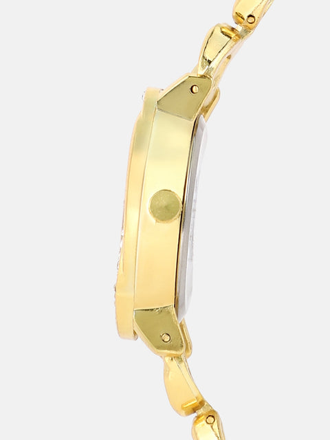 Sohi - The Luraith-Gem Round Watch - California Gold