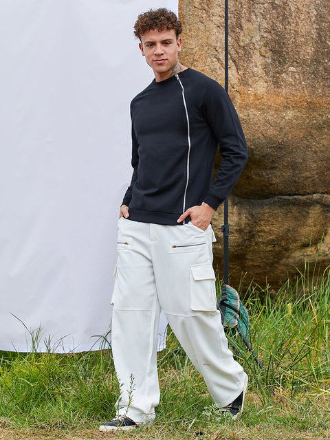 Chaos Sweatshirt With Asymmetriclal Zip