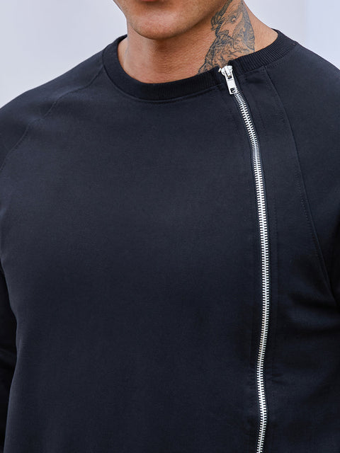 Chaos Sweatshirt With Asymmetriclal Zip