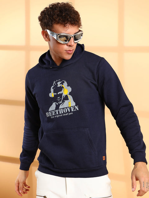 Hooked Beethovan Hoodie With Kangaroo Pocket