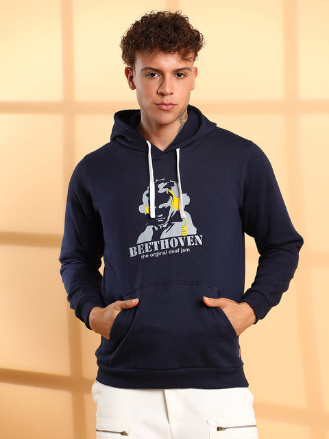 Hooked Beethovan Hoodie With Kangaroo Pocket