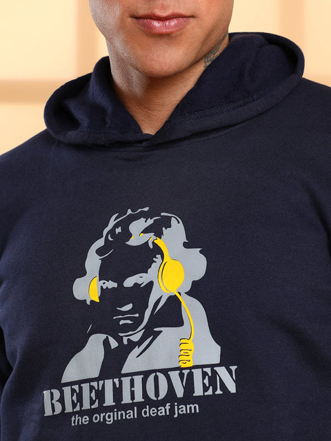 Hooked Beethovan Hoodie With Kangaroo Pocket