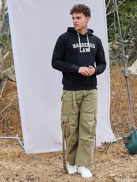 Hooked Hardened Law Hoodie With Kangaroo Pocket
