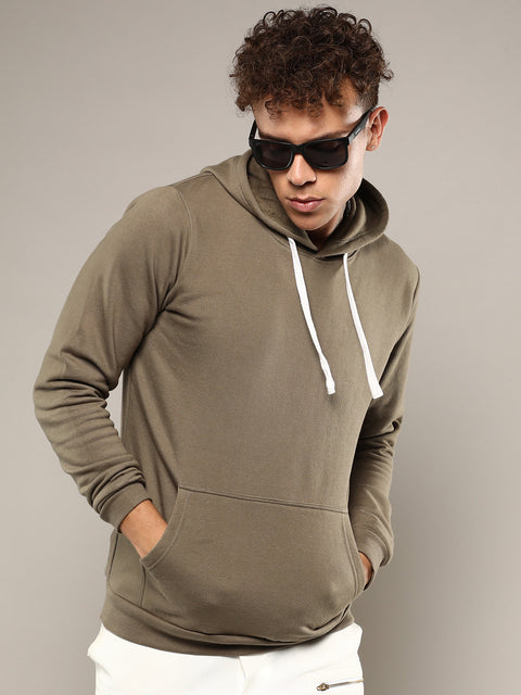 Interim Pullover Hoodie With Contrast Drawstring