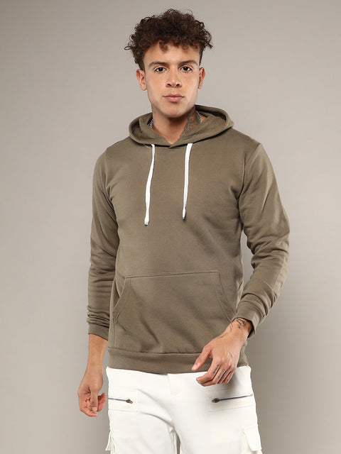 Interim Pullover Hoodie With Contrast Drawstring