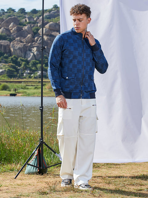 Behookd Textured Jacket With Flap Pocket