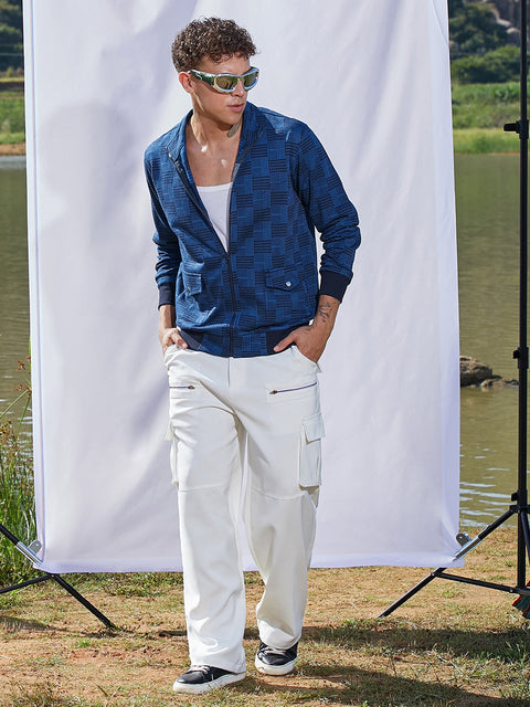 Behookd Textured Jacket With Flap Pocket