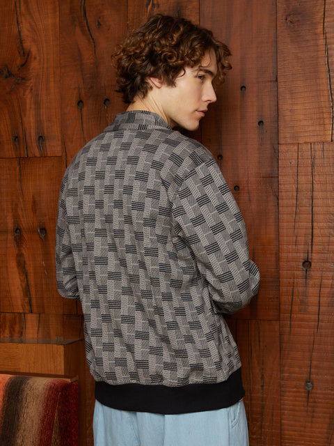 XYNG Zip-Front Brick Jacket