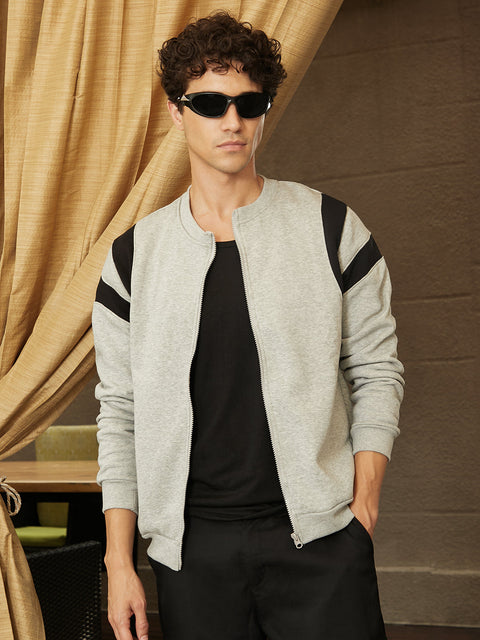 Game Face Zip-Front Jacket With Contrast Detail